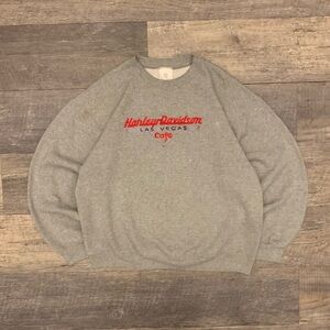 Vintage 1990s Harley Davidson Las Vegas Cafe Spellout Crewneck